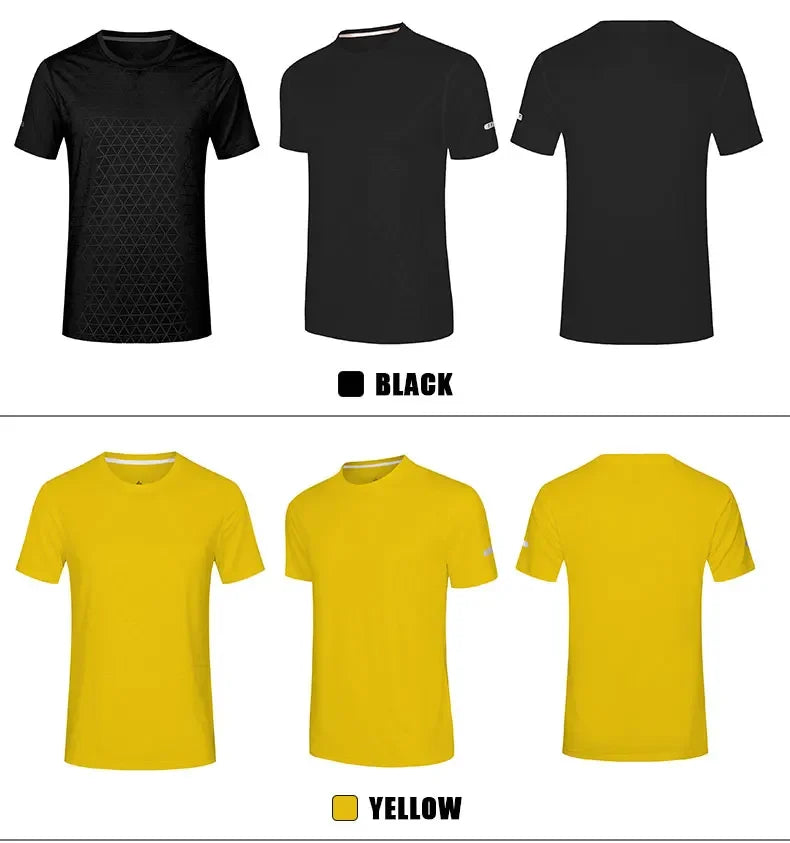 Men's Sports Gym Quick Dry Fit Workout Yoga  Breathable Short Sleeves T-Shirt