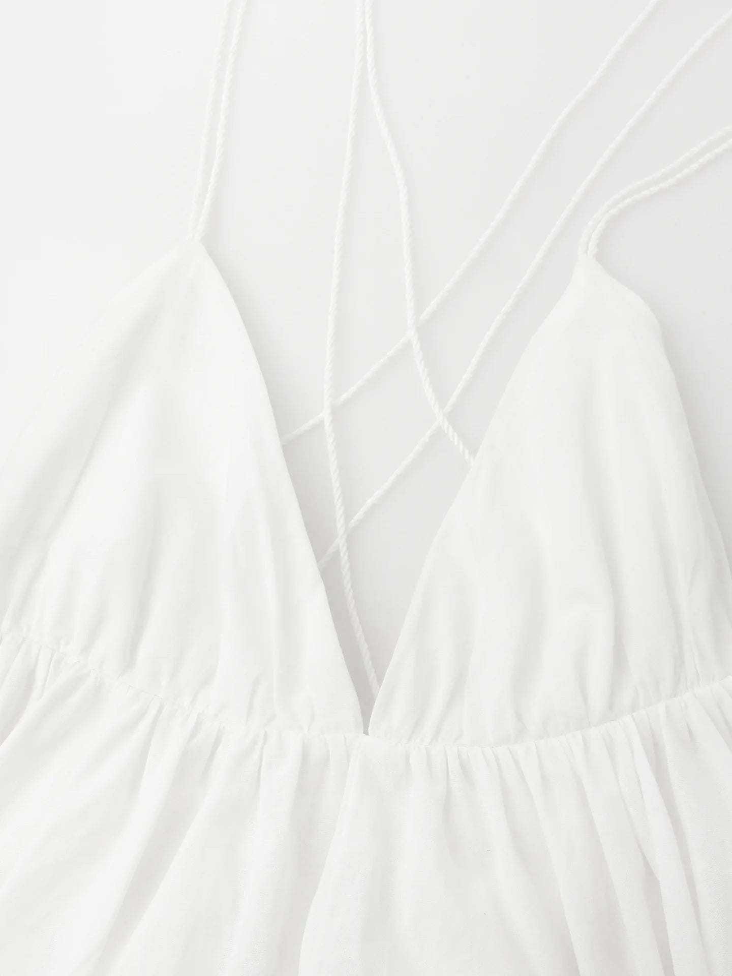 Women's A-Line Backless Mini Dress - V-Neck Bandage Summer Beachwear
