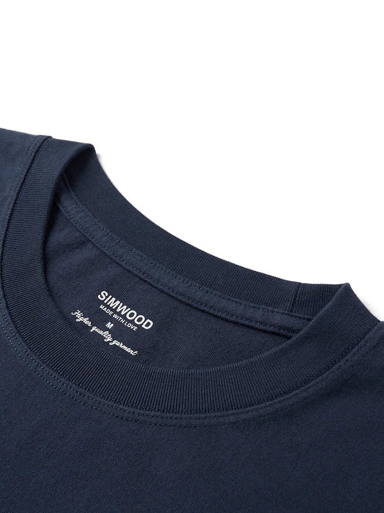 Men's Short Length Super Loose Cotton T-Shirt with Letter Print