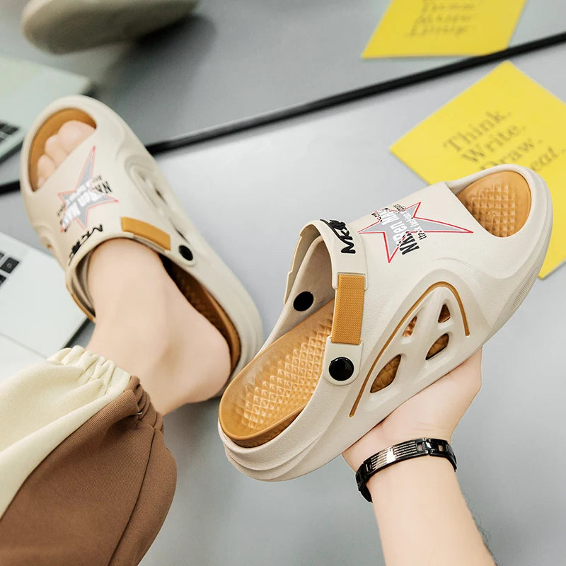 Men's Summer Slippers Platform Casual Sandals Flip Flops Slippers