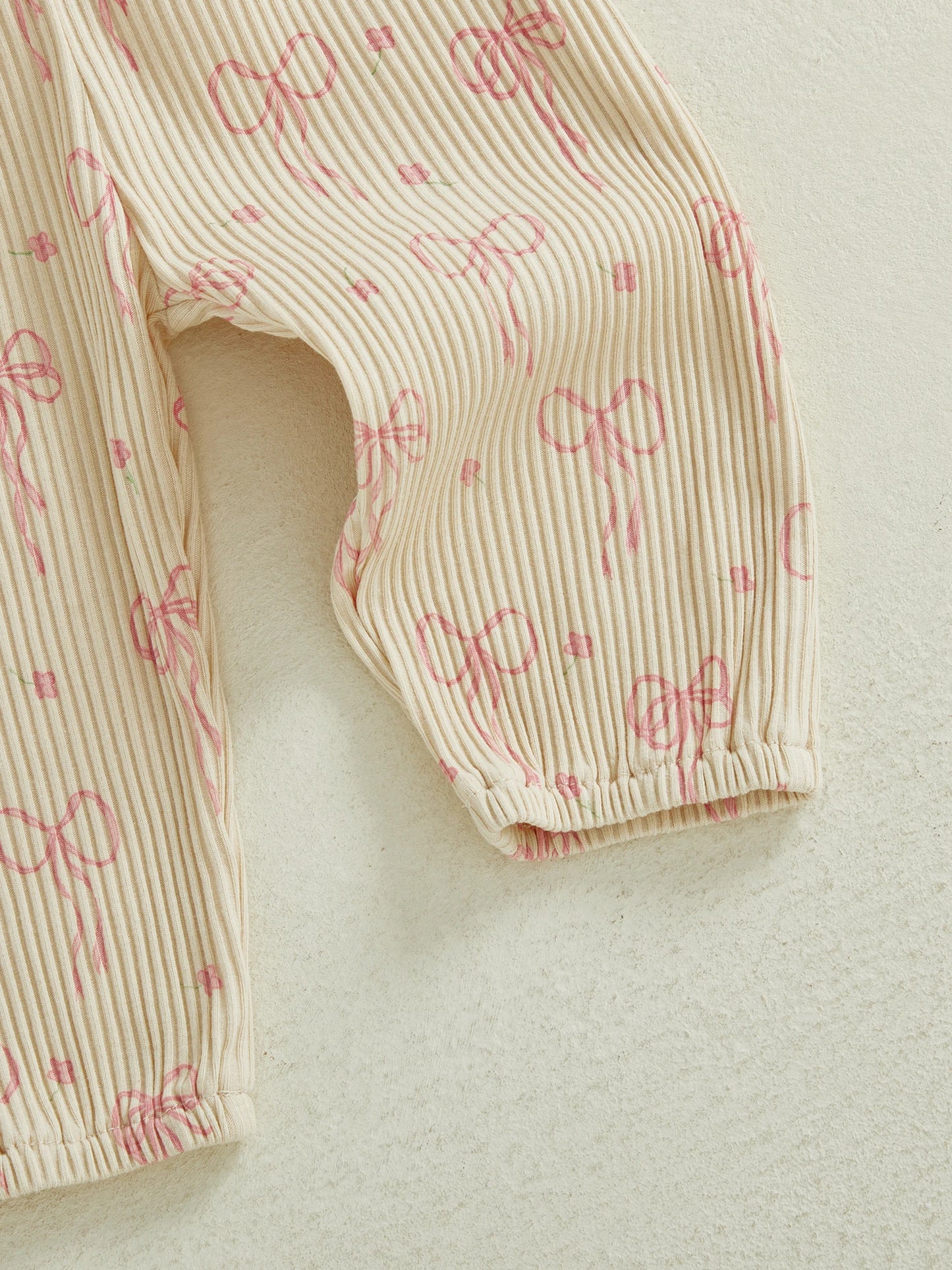 Newborn Baby 4-Piece Outfit Set - Long Sleeve Romper, Pants, Belt & Headband