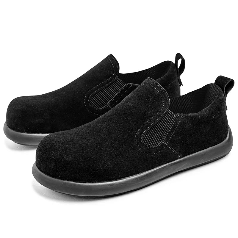 Men's Casual Sneakers British Style Loafers Slip-on Suede Leather Shoes
