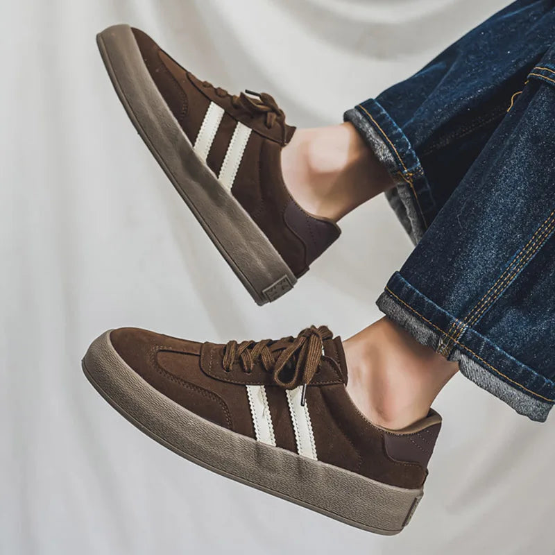 Men's Casual Platform Sneakers - Sports Skateboard Running Shoes