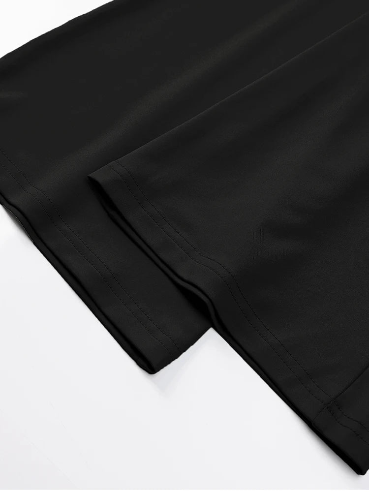 Women's Two-Piece Yoga Set - Short Sleeve T-Shirt & Straight Pants