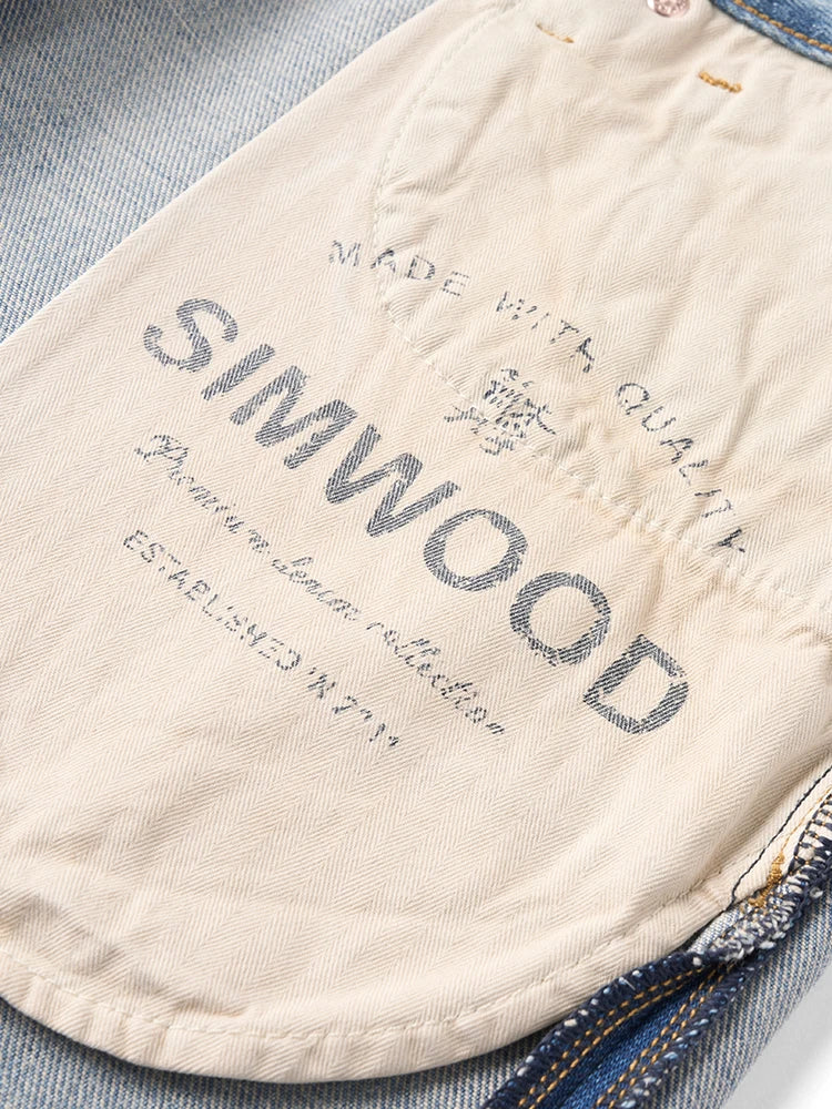 Men's High Standard Loose Relaxed 13.8oz 100% Cotton Ripped Denim Jeans - Plus Size