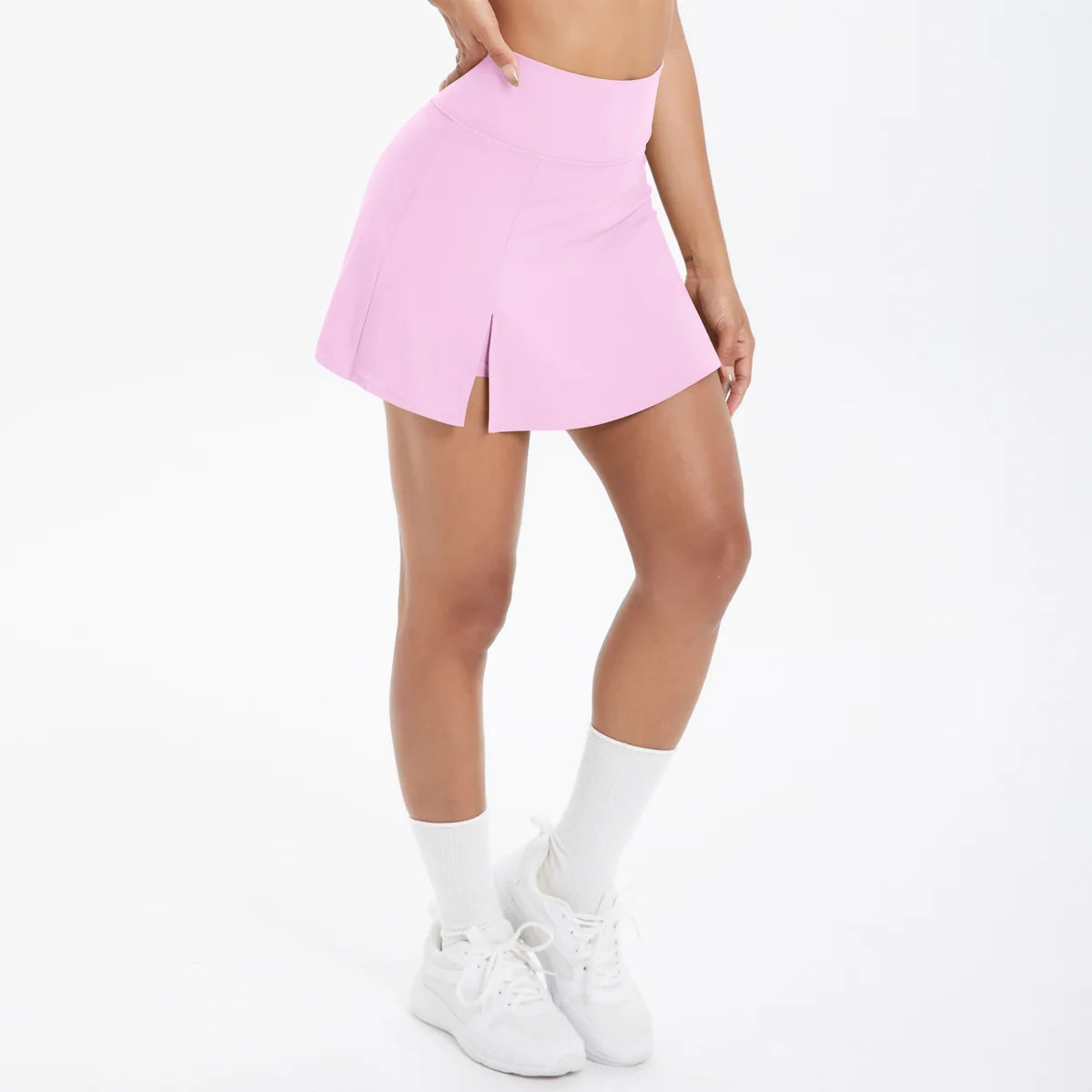 Women's Summer Tennis Skirt - 2-in-1 High Waist Athletic Skort with Built-in Shorts