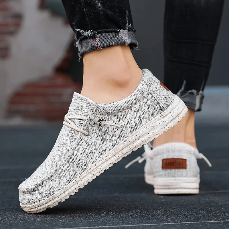 Men's Slip-On Casual Sneakers - Breathable Skateboard Loafers