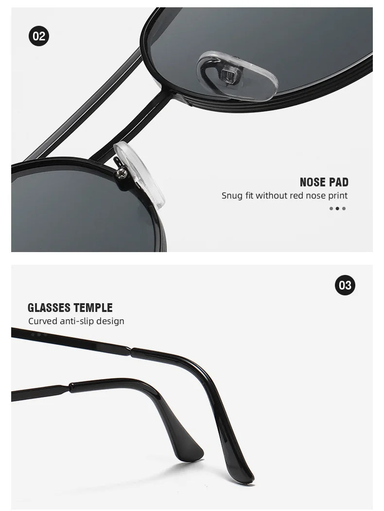 Unisex Metal Sunglasses UV400