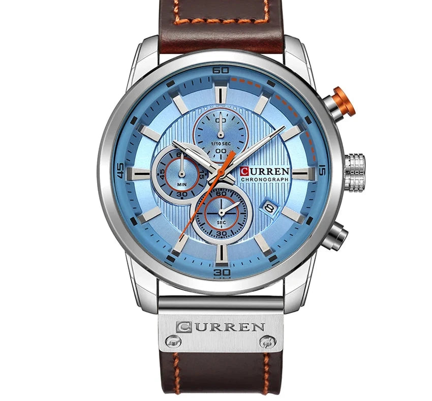 Luxury Chronograph Quartz Watch - Military Sport Watch for Men