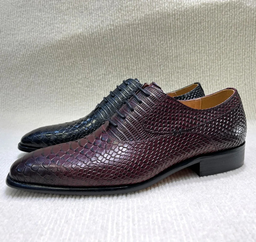 Handmade Single Buckle Monk Strap Pointed Toe Leather Dress Shoes