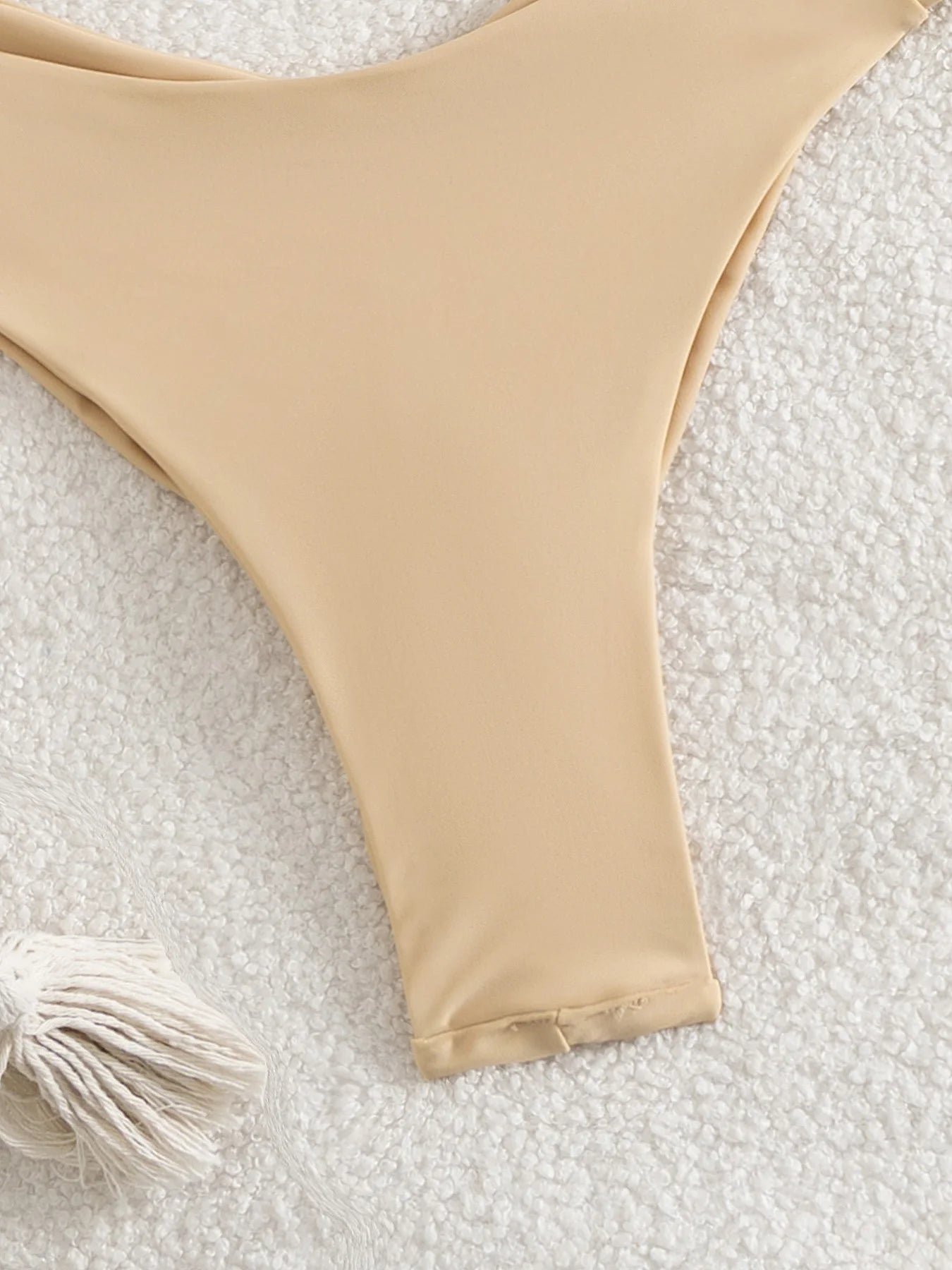 Braided V-Neck Halter Bikini Set - Summer Beachwear