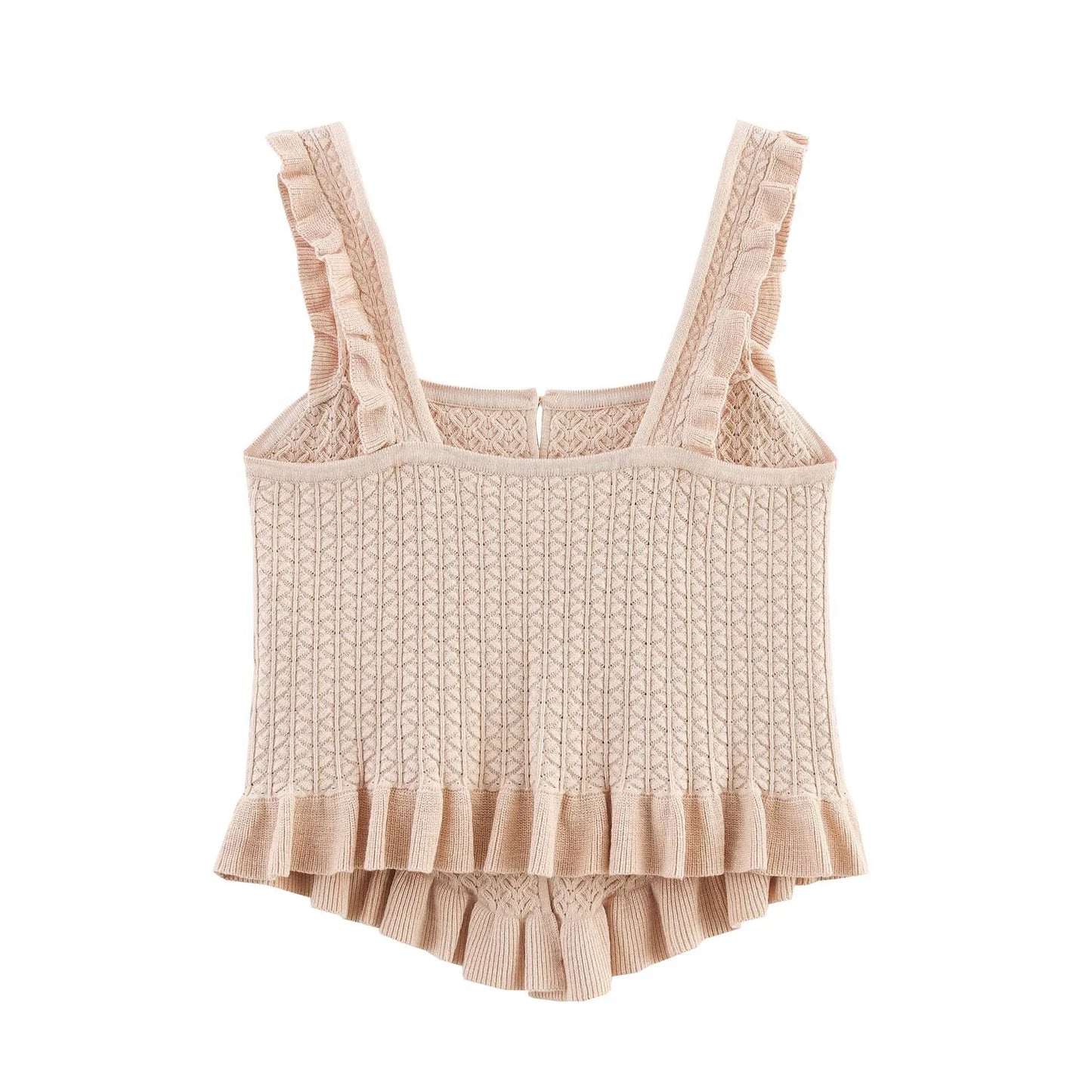 Square Neck Knitted Cami Top