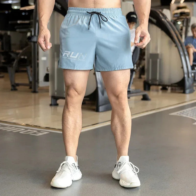 Men's Summer Gyms Workout Bottoms Fitness Sports Quick Dry Beach Jogging Running Sportswear  Shorts