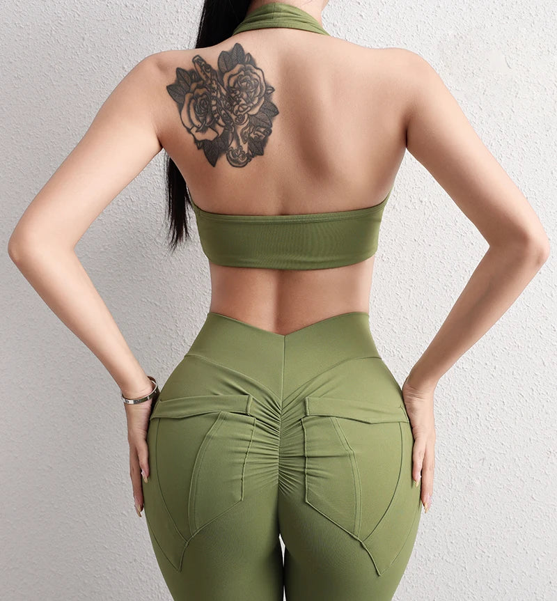 Sports Bra for Women - Breathable Gym Yoga Bra with Removable Pads