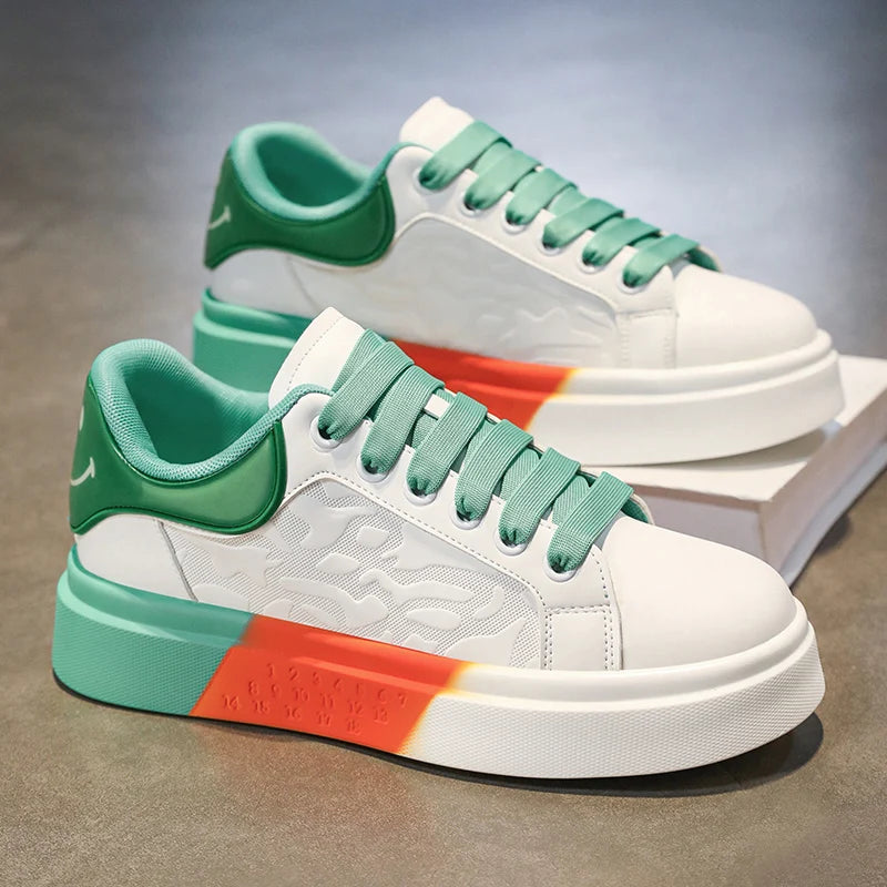 Men's Casual Platform Skateboard Tennis Sports Comfortable Vulcanized Sneakers