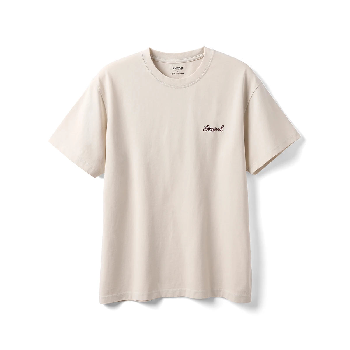 Men's Premium Cotton Vintage Letter Print T-Shirt - Washed Finish Plus Size