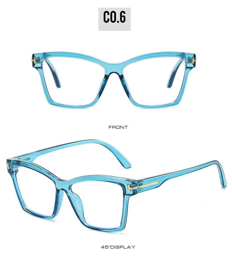 Anti Blue Light Cat Eye Glasses - Fashionable Retro Eyeglass Frame
