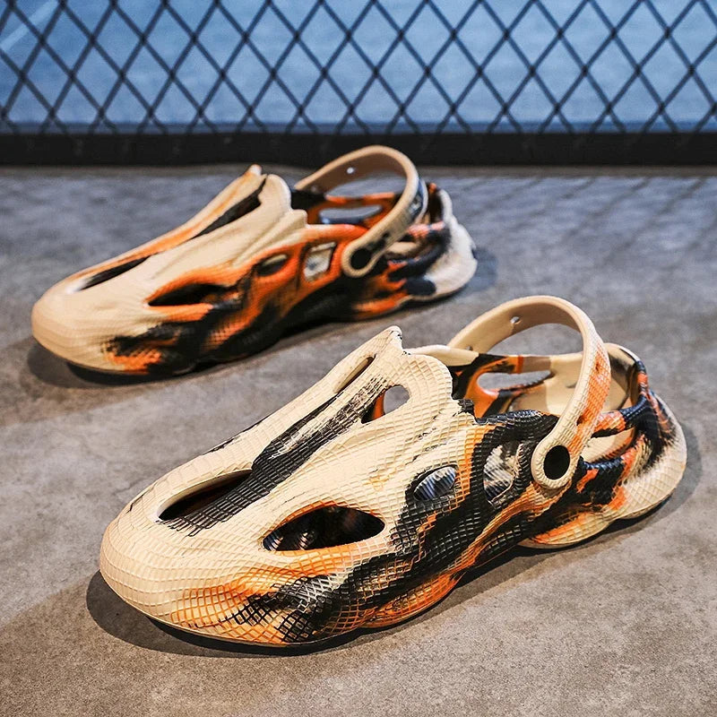 Unisex Summer Slippers Camouflage Outdoor Sandals Clogs Beach Slippers Slides