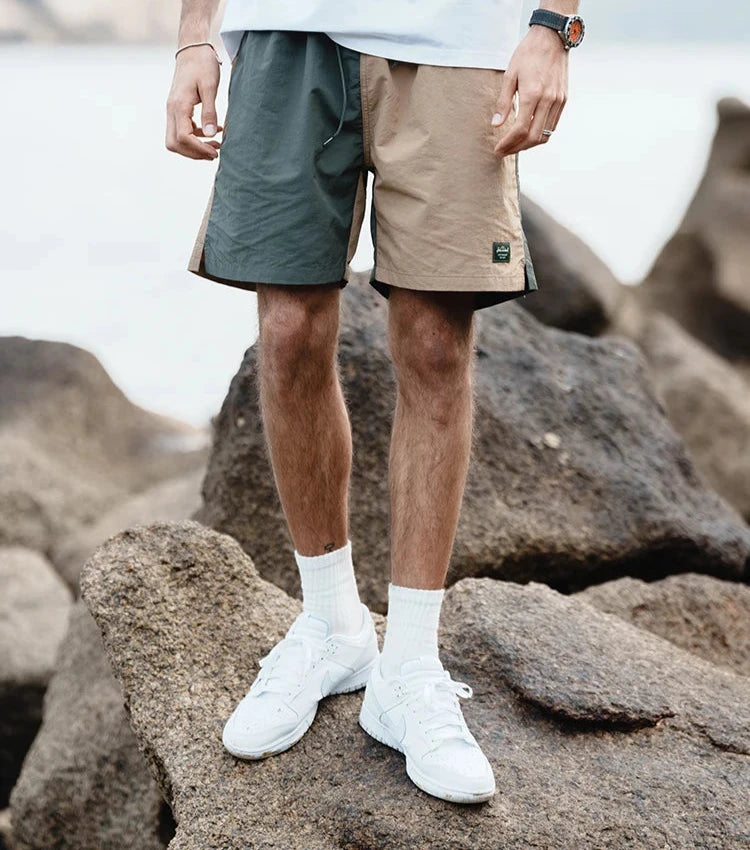 Men's  Thin Contrast Colour Shorts