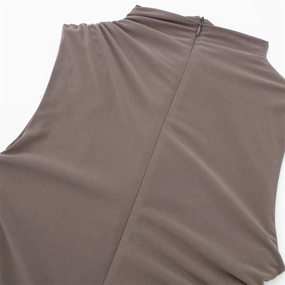 Pleated Maxi Dress