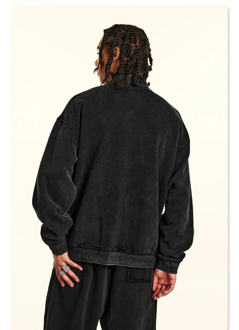 Men's Loose Sweatshirt Jacket