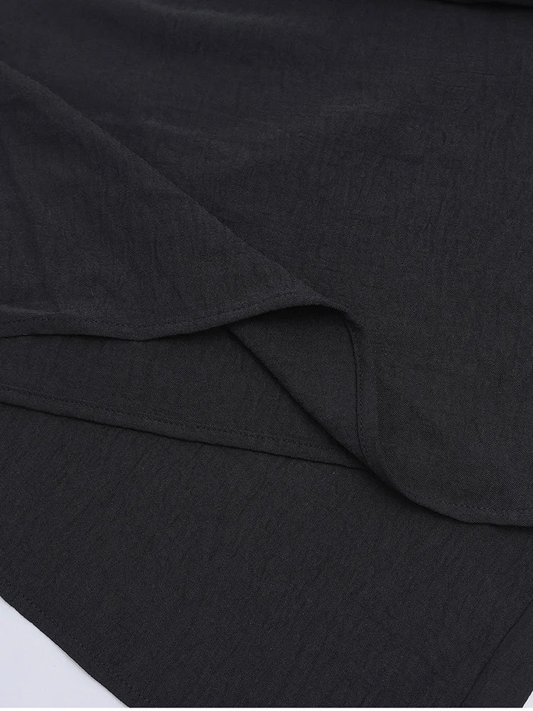 Women's V-Neck Wide Leg Jumpsuit - Backless Sleeveless Tie-Up Bodysuit