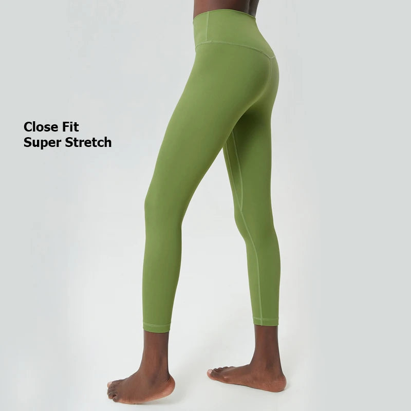 Women's Buttery Soft Yoga Pants High Waist Sports Leggings Soft Fabric Workout Tights Running Sportswear Leggings