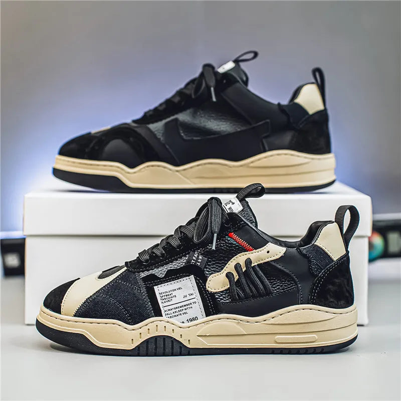 Men's Casual Platform Lace Up Comfortable  Sneakers