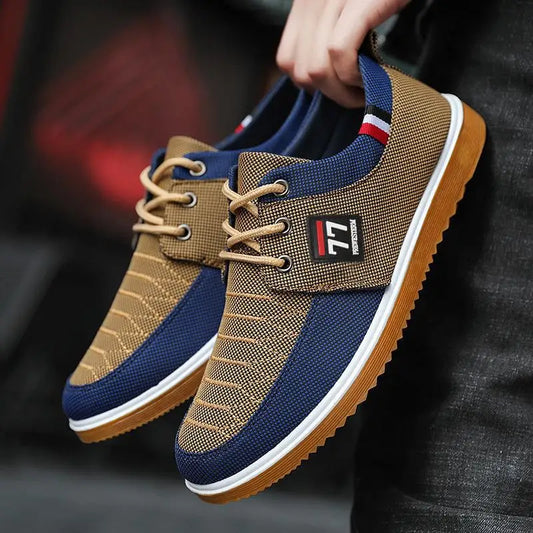 Men's Summer Casual Sports Shoes Lace Up Sneakers Breathable Soft Trainers