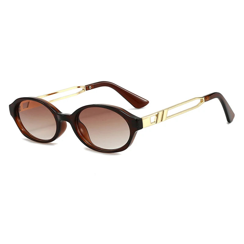 Unisex Vintage Oval Sunglasses Outdoor Casual Shades