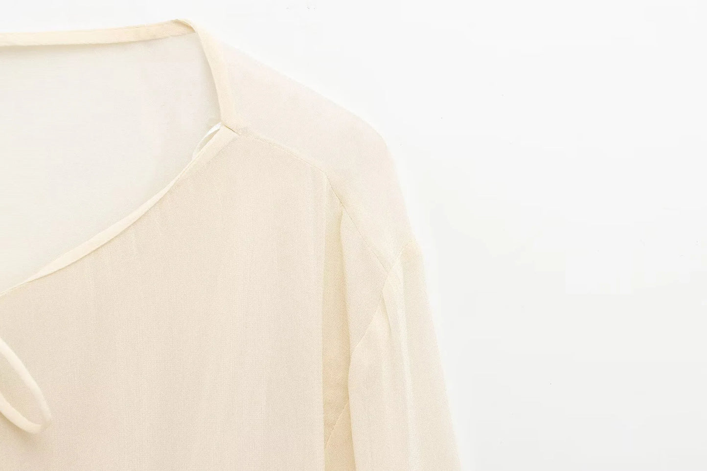 Women's Summer Lace-Up Cardigan - Lightweight Long Sleeve Top