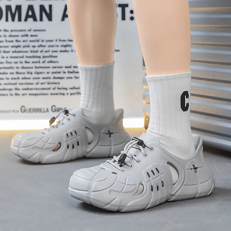 Men's Summer Platform Clogs - Outdoor Water Sandals & Beach Slides