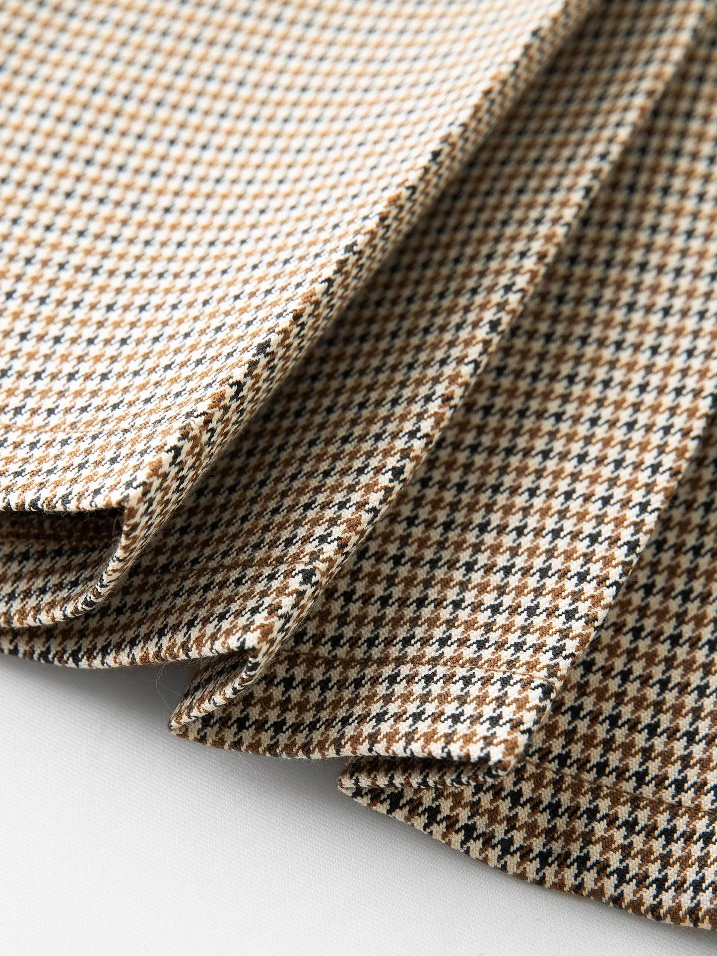 Blue Plaid Shirt & Navy Skirt Set - Long Sleeve Two-Piece