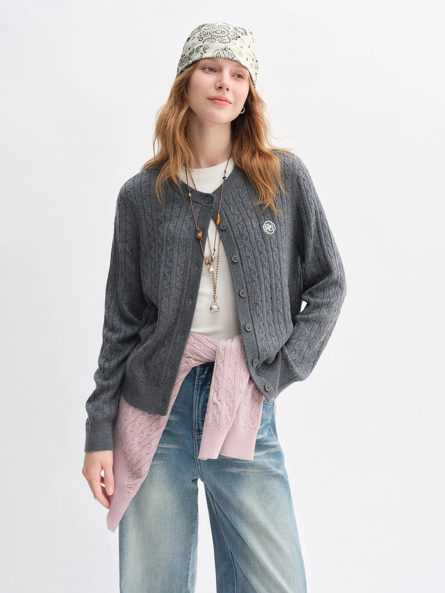 Women's Autumn Long Sleeve Shirt & A-Line Skirt Outfit