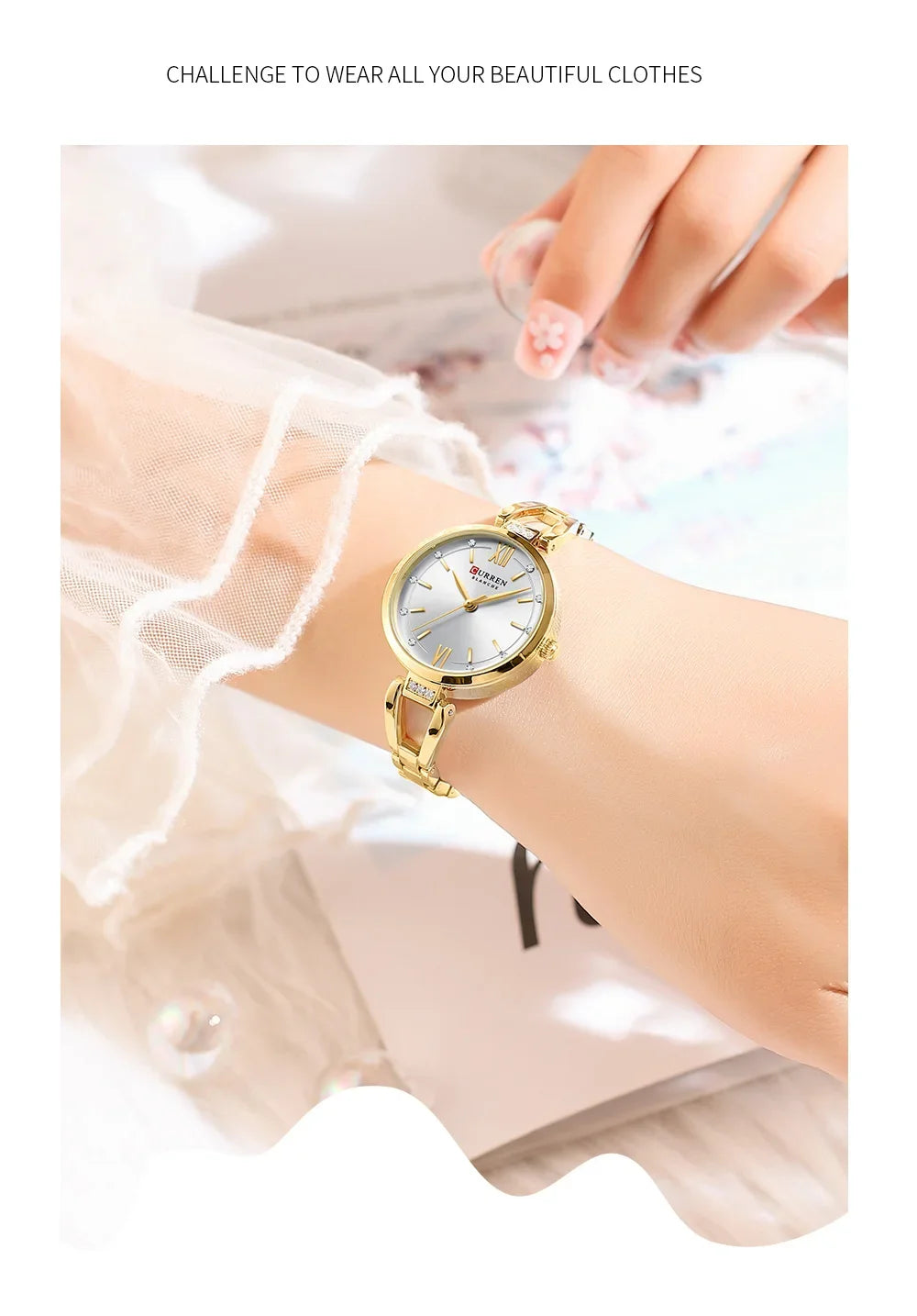 Elegant Stainless Steel Quartz Watch - Waterproof Fashion Timepiece