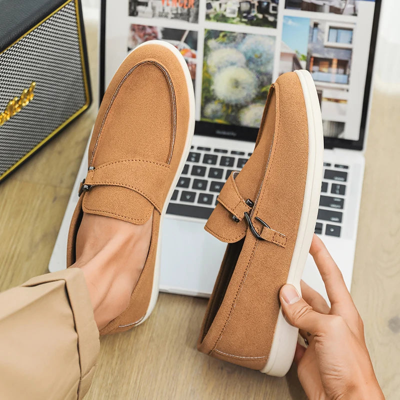 Men's Autumn Slip-On Loafers - Comfortable Soft Tennis & Driving Shoes