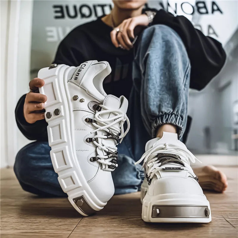 Men's Metal Punk Platform Shoes