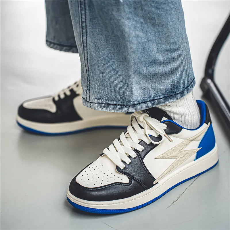 Men's Casual Outdoor Lightning Design Running Walking Sports Shoes Basketball Trainers Sneakers