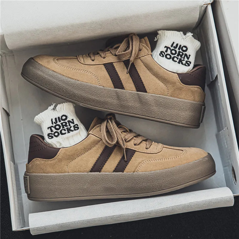 Men's Casual Platform Sneakers - Sports Skateboard Running Shoes