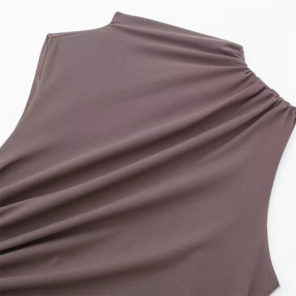 Pleated Maxi Dress