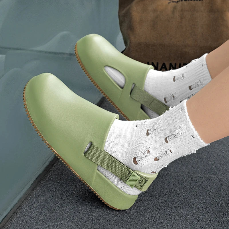 Men's Summer Slippers Platform Sandals Clogs Quick Dry Non-Slip Indoor Slides