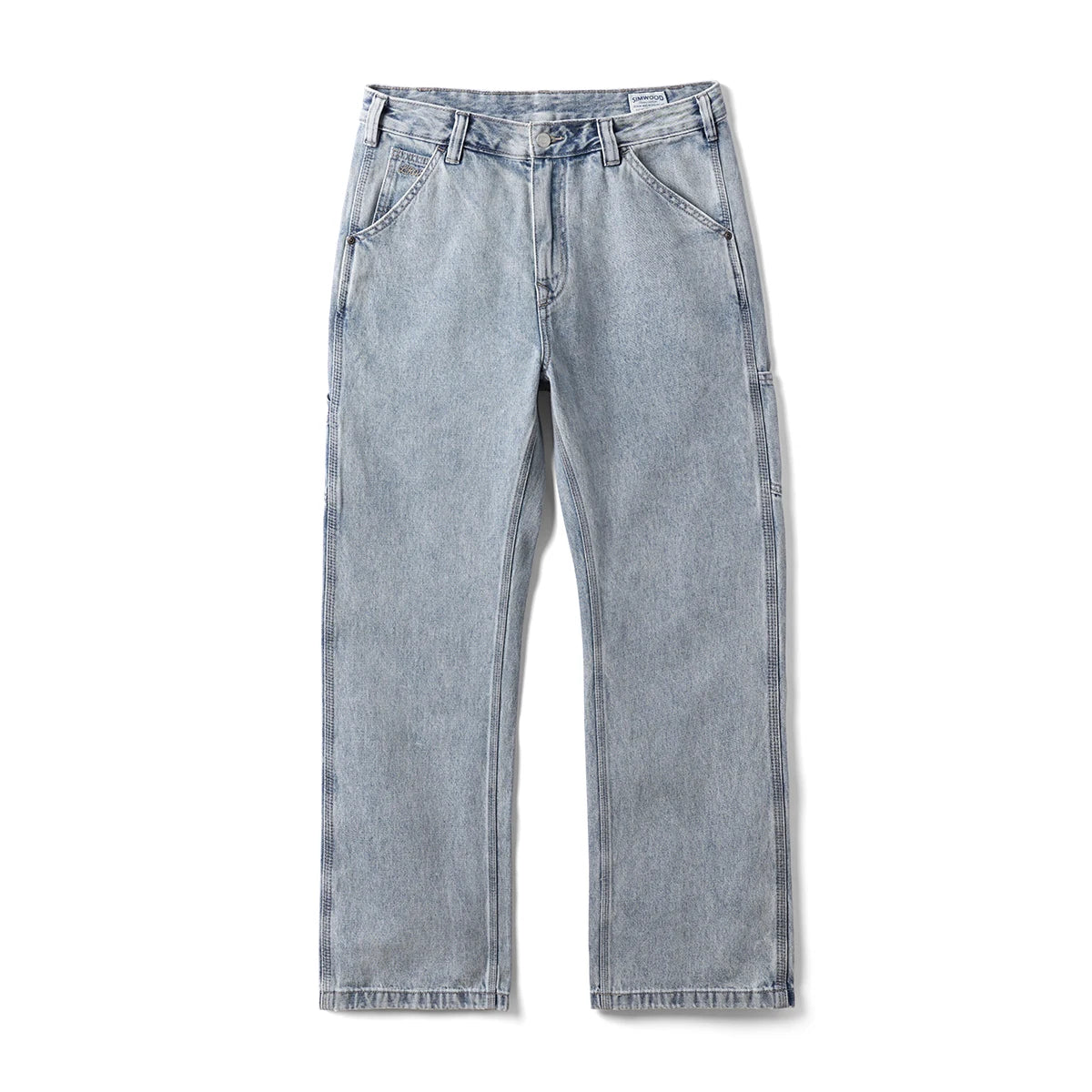 Men's Loose Fit Cargo Jeans - Relaxed Denim Trousers