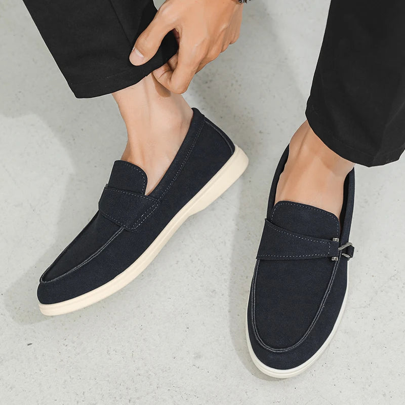 Men's Autumn Slip-On Loafers - Comfortable Soft Tennis & Driving Shoes