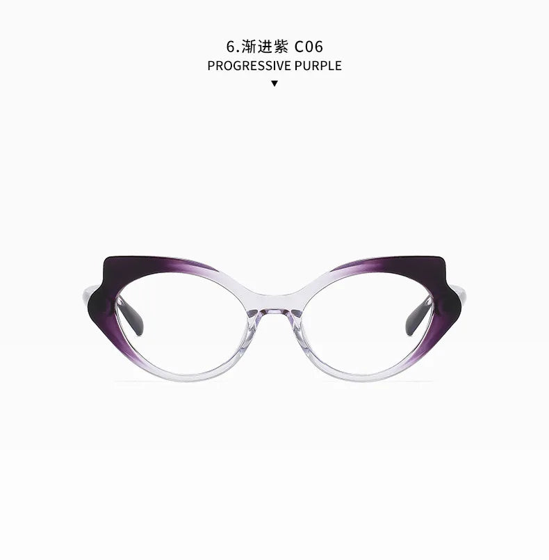 Cat Eye Glasses for Women - Anti Blue Light Computer Eyewear