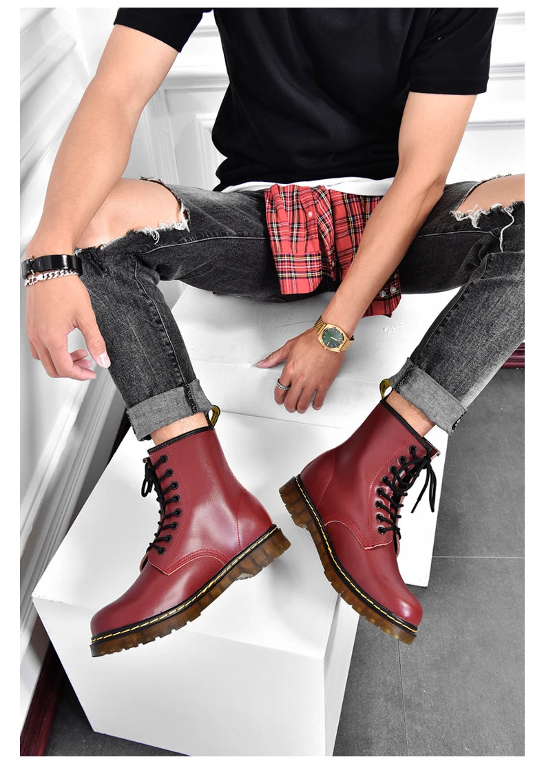 Men's Handcrafted Leather Ankle Boots
