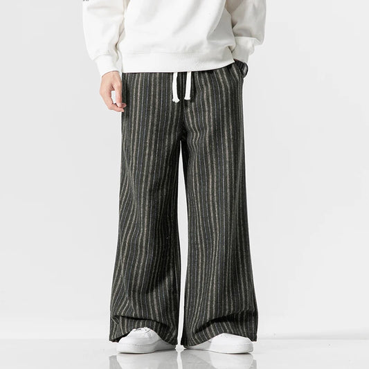 Men's Striped Casual Trousers