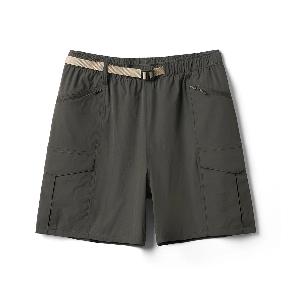 Men's  Summer Oversize 145gsm Elastic Quick Dry Fabric Elastic Waist Cargo  Shorts