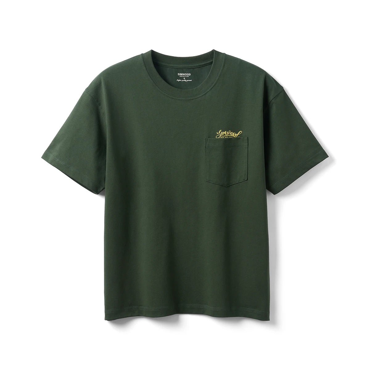 Men's Short Length Super Loose Cotton T-Shirt with Letter Print