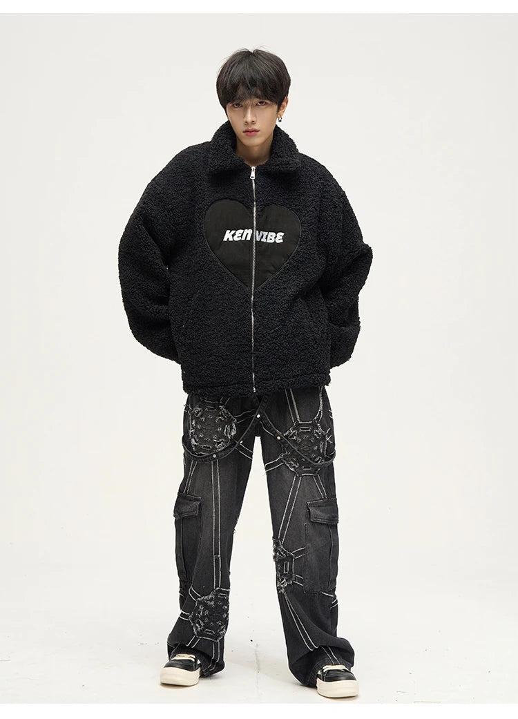 Men's Spider Splicing Baggy  Denim  Jeans