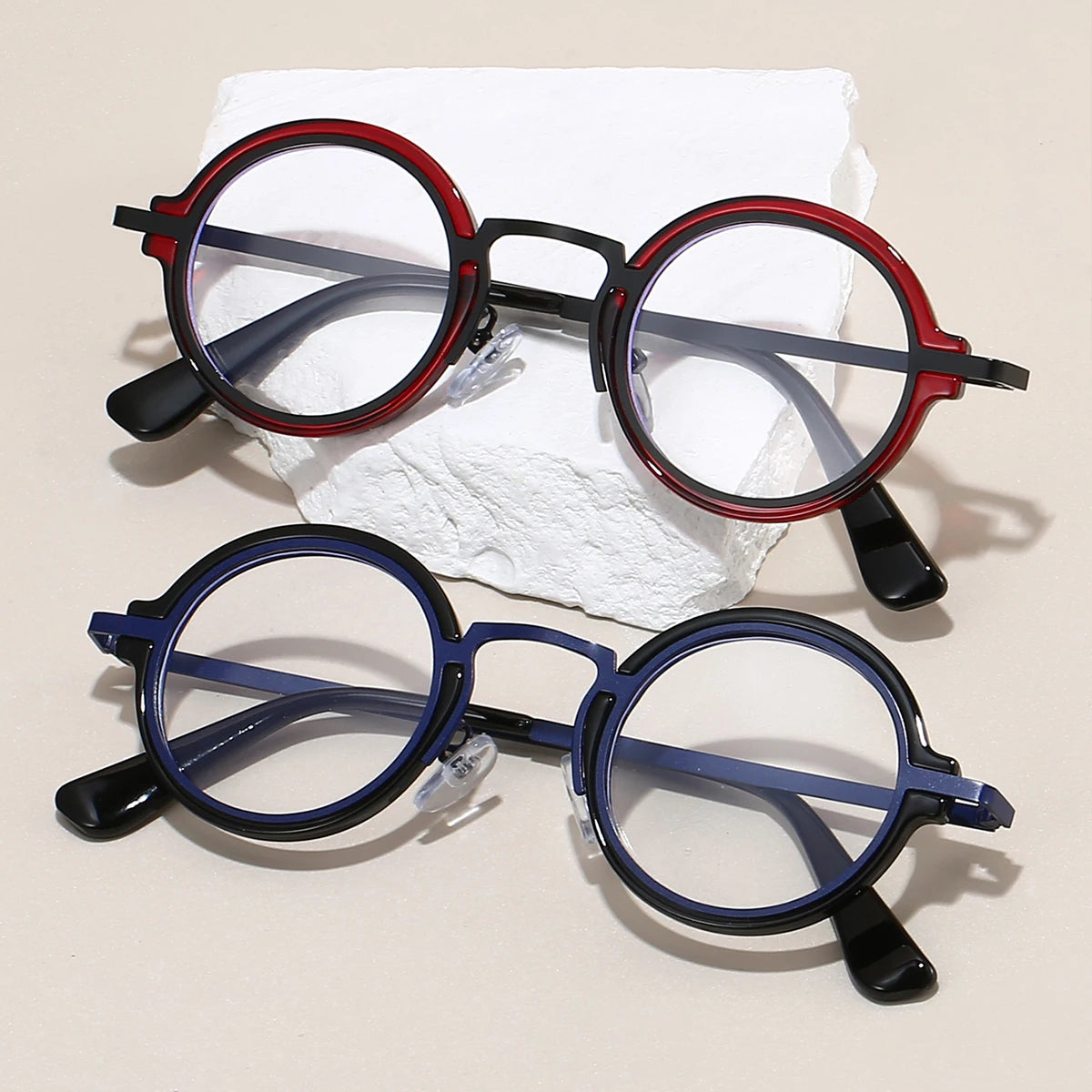 Punk Round Glasses - Blue Light Blocking Eyewear for Men & Women